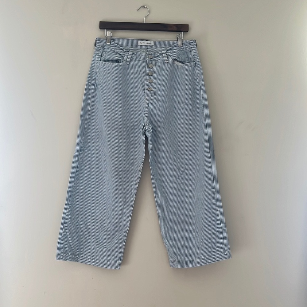 Flying Monkey Wide Legged Cropped Jeans